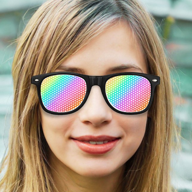 Pastel Rainbow Gay Pride Party Sonnenbrille (Von Creator hochgeladen)