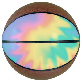 Pastel Rainbow Gefärbte Krawatte  Basketball