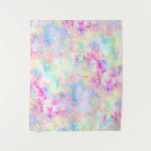 Pastel Rainbow Gefärbte Krawatte Fotografie Hinter Wandteppich (Vorderseite)