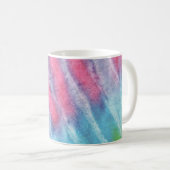 Pastel Rainbow Gefärbte Krawatte Groovy Personalis Kaffeetasse (VorderseiteRechts)