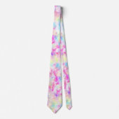 Pastel Rainbow Gefärbte Krawatte Wasserfarbe Anzug (Vorderseite)