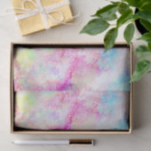 Pastel Rainbow Gefärbte Krawatte Wasserfarbe Seidenpapier (Geschenk)