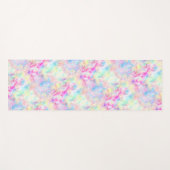 Pastel Rainbow Gefärbte Krawatte Wasserfarbe Yogamatte (Vorderseite (Horizontal))