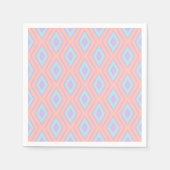 Pastel Rainbow Geometric Diamond Grid Decoupage Serviette (Vorderseite)