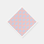 Pastel Rainbow Geometric Diamond Grid Decoupage Serviette (Ecke)