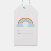 Pastel Rainbow Geschenkanhänger (Rückseite)