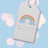 Pastel Rainbow Geschenkanhänger
