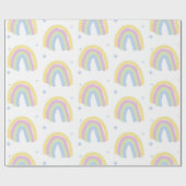 Pastel Rainbow Geschenkpapier (Flach)