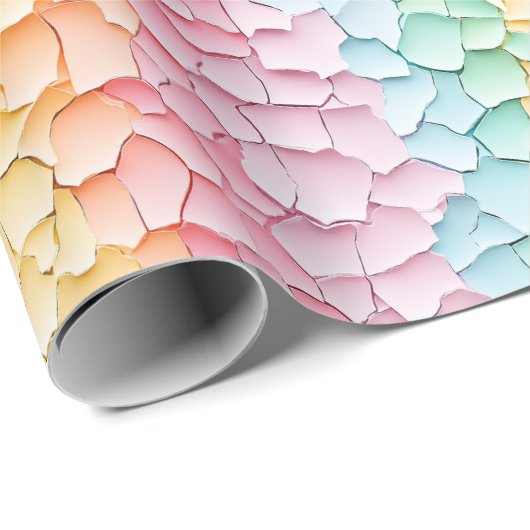 Pastel Rainbow Geschenkpapier (Rolleneckpunkt)