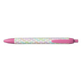 Pastel Rainbow Gingham Kariert Kugelschreiber (Rückseite)