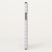 Pastel Rainbow Gingham Personalisiert Phone Case (Hinten/Rechts)