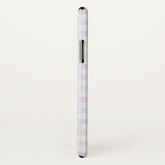 Pastel Rainbow Gingham Personalisiert Phone Case (Hinten/Rechts)