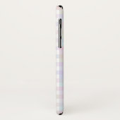 Pastel Rainbow Gingham Personalisiert Phone Case (Hinten/Links)