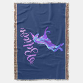 Pastel Rainbow Glauben Unicorn Decke (Vorderseite Vertikal)