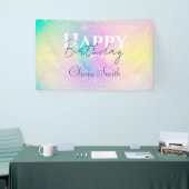 Pastel Rainbow Glitzer Gradient Banner (Messeveranstaltung)