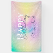 Pastel Rainbow Glitzer Gradient Banner (Vertikal)