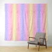 Pastel Rainbow Glitzer Wandteppich (Beispiel (Horizontal))