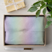 Pastel Rainbow Glitzern Muster Seidenpapier (Geschenk)