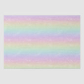 Pastel Rainbow Glitzern Muster Seidenpapier (Vorderseite)