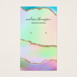 Pastel Rainbow Gold Schmuck Earring Display