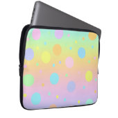 Pastel Rainbow Gradient and Dots Laptop Case (Vorne Rechts)