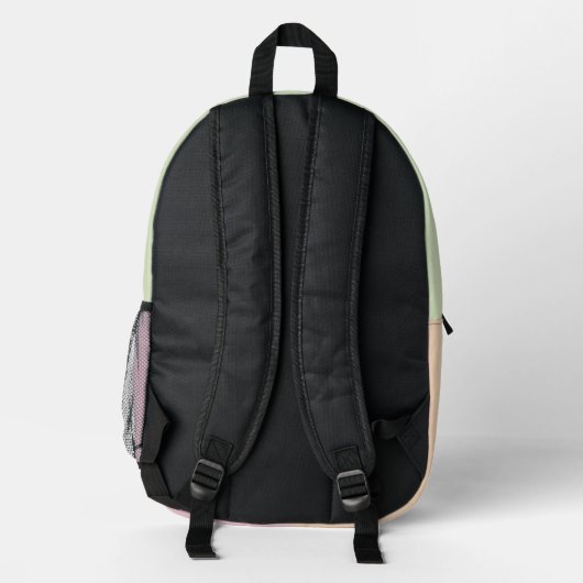 Pastel Rainbow Gradient Bedruckter Rucksack (Rückseite)