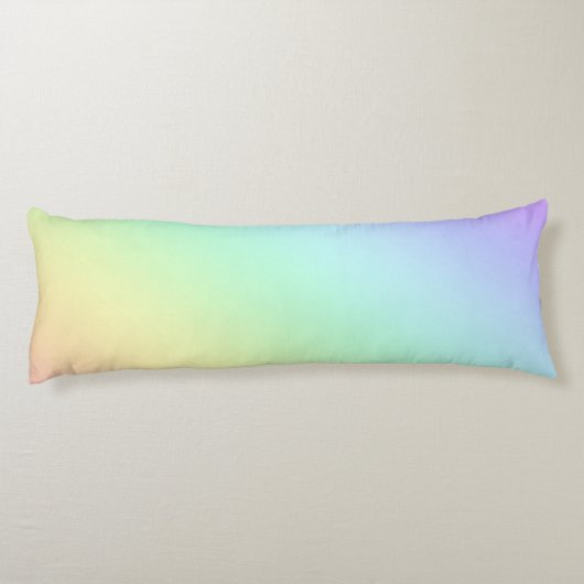 Pastel Rainbow Gradient Body Kissen (Rückseite)