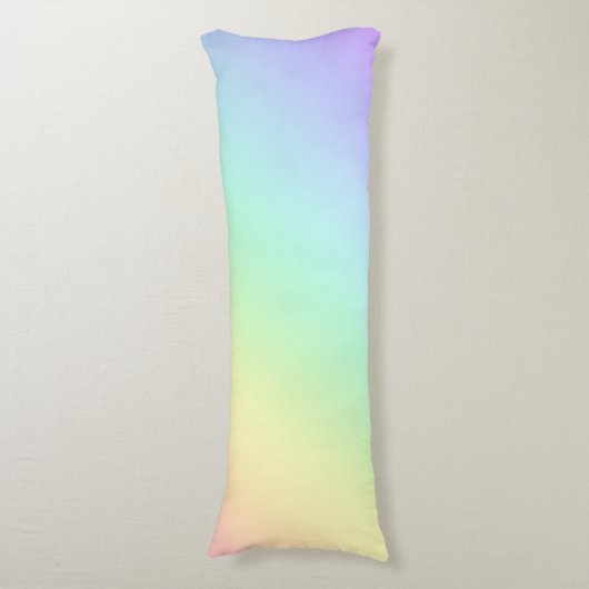 Pastel Rainbow Gradient Body Kissen (Vorderseite Vertikal)