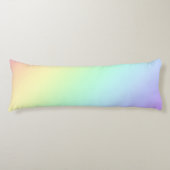 Pastel Rainbow Gradient Body Kissen (Vorderseite)