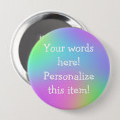 Pastel Rainbow Gradient Button (Vorne & Hinten)