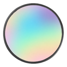 Pastel Rainbow Gradient Eishockey Puck