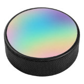 Pastel Rainbow Gradient Eishockey Puck (3/4)