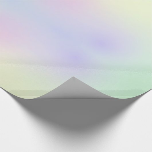 Pastel Rainbow Gradient Geschenkpapier (Ecke)