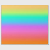 Pastel Rainbow Gradient Geschenkpapier (Flach)