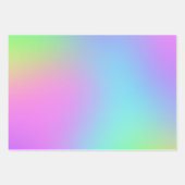 Pastel Rainbow Gradient Geschenkpapier Set (Vorderseite 2)