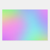 Pastel Rainbow Gradient Geschenkpapier Set (Vorderseite)