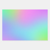 Pastel Rainbow Gradient Geschenkpapier Set (Vorderseite 3)