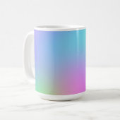 Pastel Rainbow Gradient Kaffeetasse (Vorderseite Links)