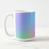 Pastel Rainbow Gradient Kaffeetasse (Links)