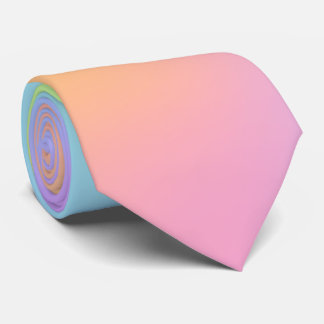 Pastel Rainbow Gradient Neck Tie Krawatte