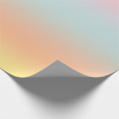 Pastel Rainbow Gradient Ombre Ästhetik Geschenkpapier (Ecke)