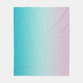 Pastel Rainbow Gradient Ombre Fleecedecke (Vorderseite)