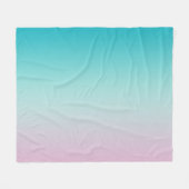Pastel Rainbow Gradient Ombre Fleecedecke (Vorderseite (Horizontal))