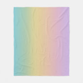Pastel Rainbow Gradient Ombre Fleecedecke (Vorderseite)