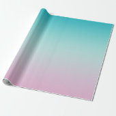 Pastel Rainbow Gradient Ombre Geschenkpapier (Ungerollt)