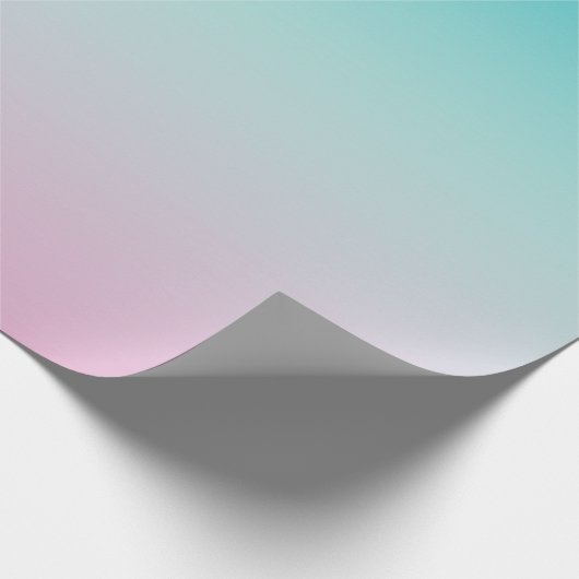 Pastel Rainbow Gradient Ombre Geschenkpapier (Ecke)