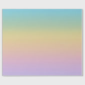 Pastel Rainbow Gradient Ombre Geschenkpapier (Flach)