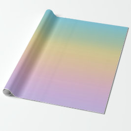 Pastel Rainbow Gradient Ombre Geschenkpapier