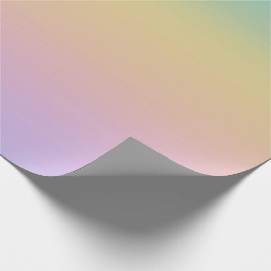 Pastel Rainbow Gradient Ombre Geschenkpapier (Ecke)