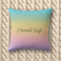 Pastel Rainbow Gradient Ombre Individuelle Name